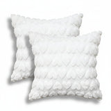 Pillow Covers Heart Pattern Pink Polyester Valentine Throw Covers