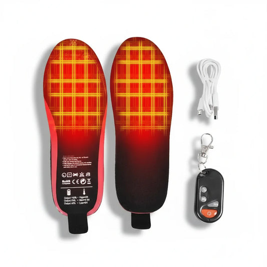 Heated Insoles – Rechargeable, Wireless Remote & Winter