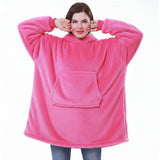 Wearable  Cozy Blanket Hooded Thick Warm Blanket
