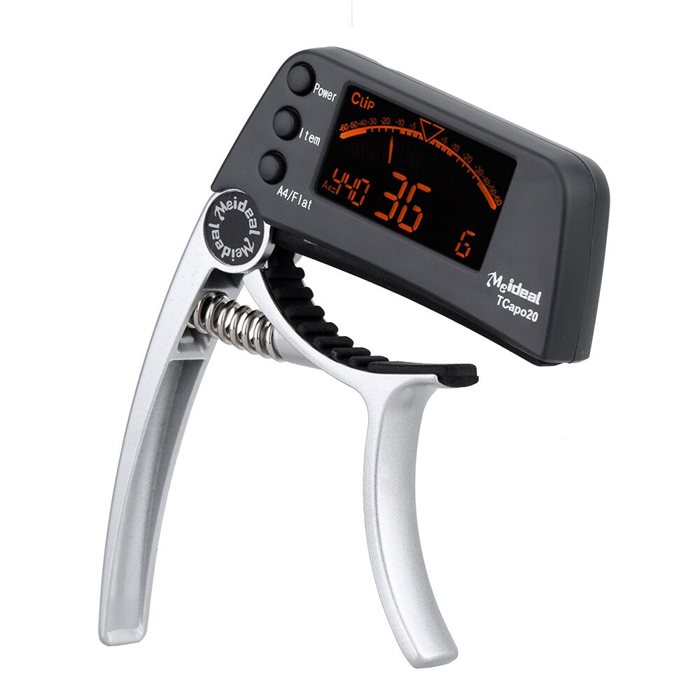 TuneGrip 2-in-1 Guitar Capo & Tuner