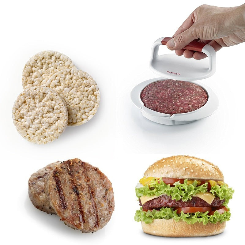 Optimized Product Title: **Hamburger Presse – Perfekte, Gleichmäßige Frikadellen mit Einem Knopfdruck – Ideal für Grillliebhaber**