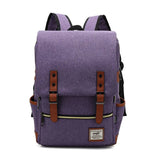 Purple waterproof Oxford backpack