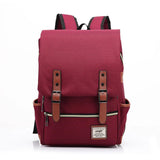Burgundy waterproof Oxford backpack