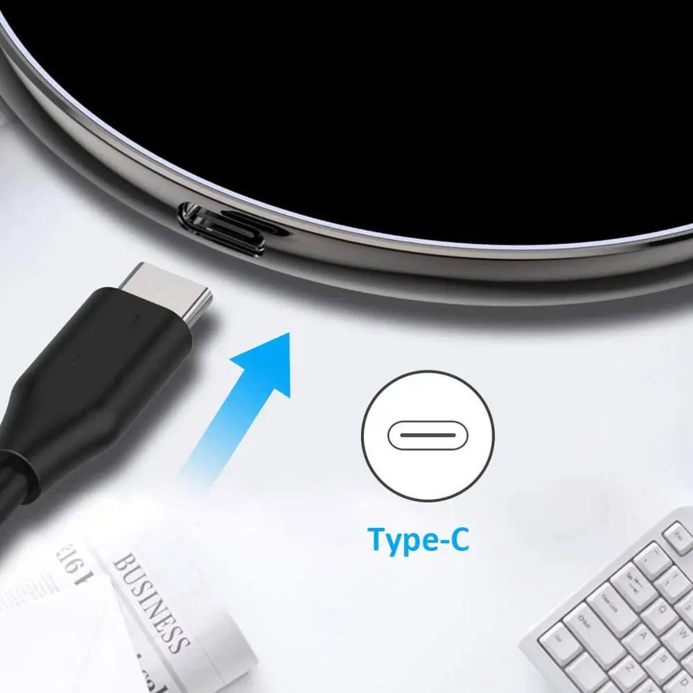 Wireless Charging Pad – 30W Fast Charge, Qi Compatible & LED Ring