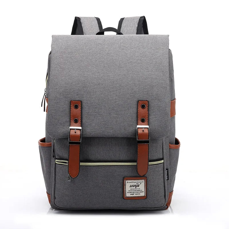 Light gray waterproof Oxford backpack