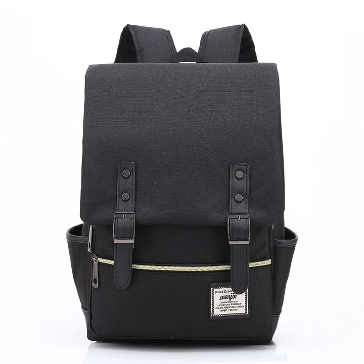 Black waterproof Oxford backpack