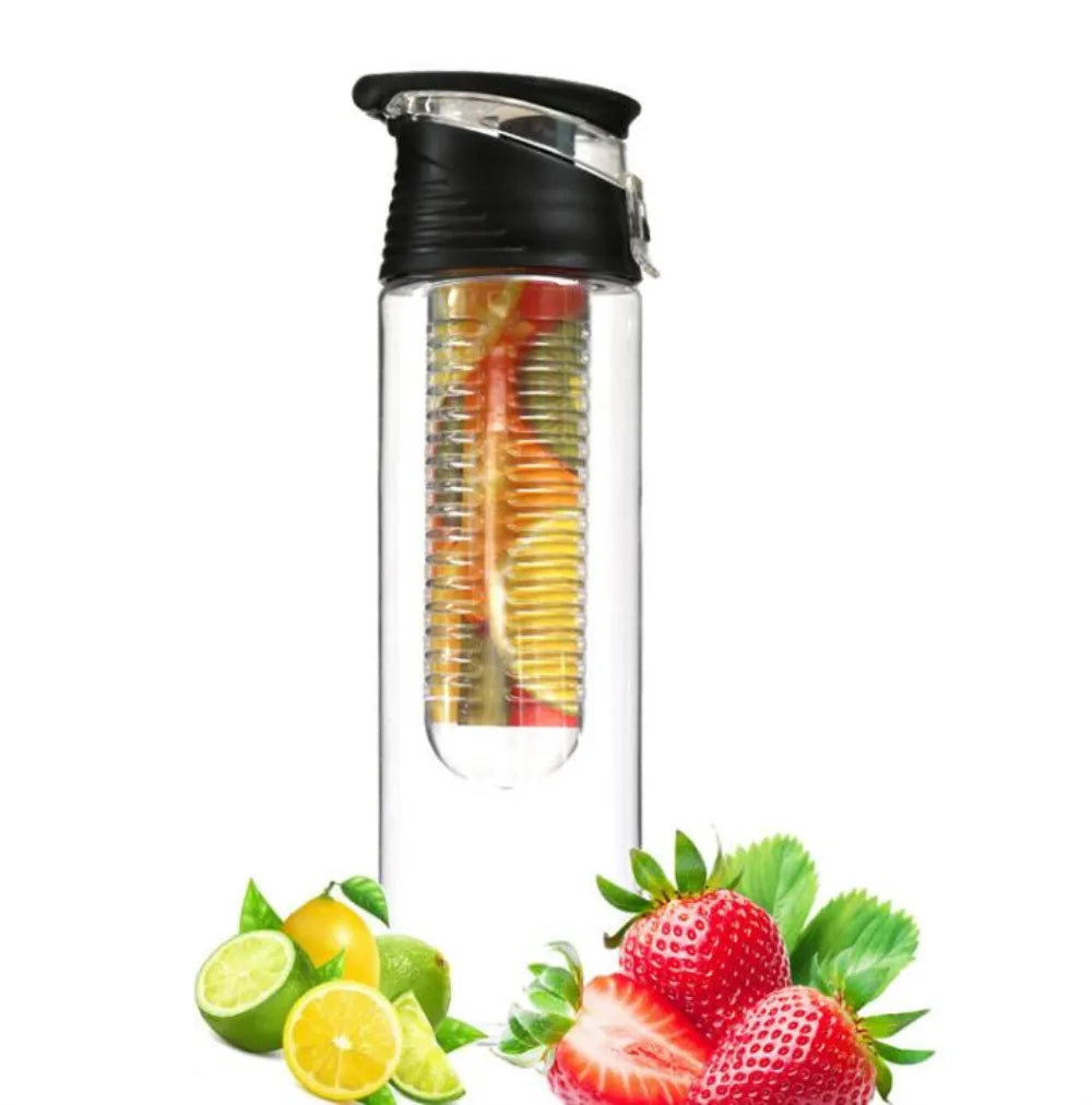 Fruit Infuser Water Bottle – 700ml, BPA-Free & Flip Lid