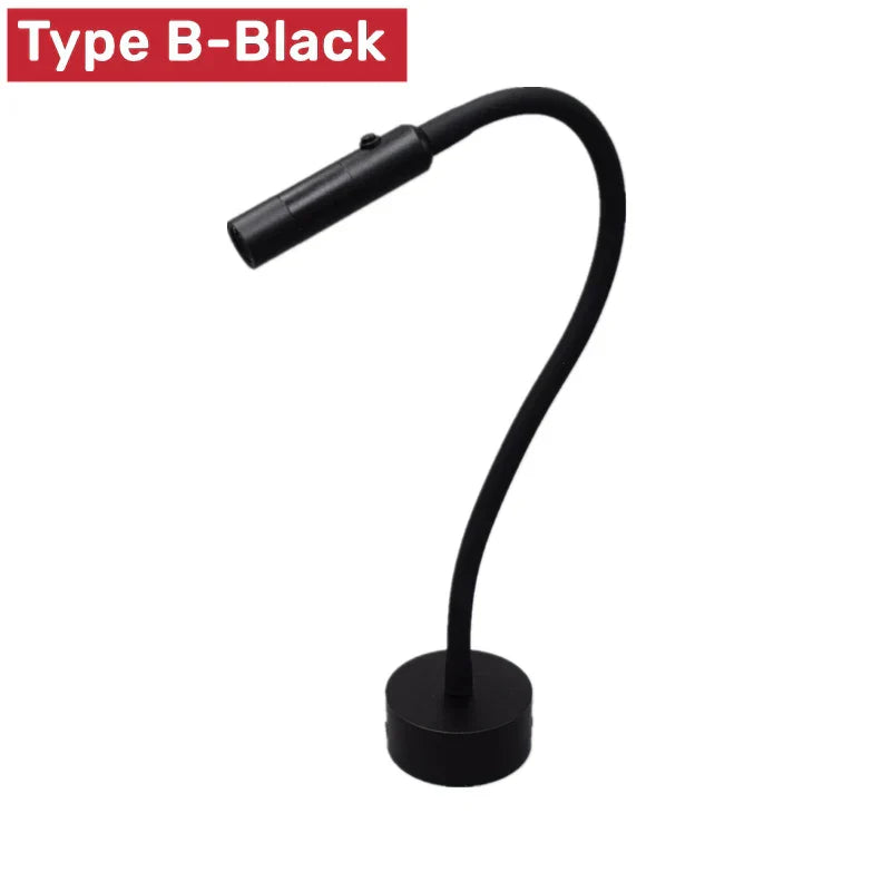 Flexible LED Reading Wall Light – Touch Switch, 3 Color Temperatures & Gooseneck Arm