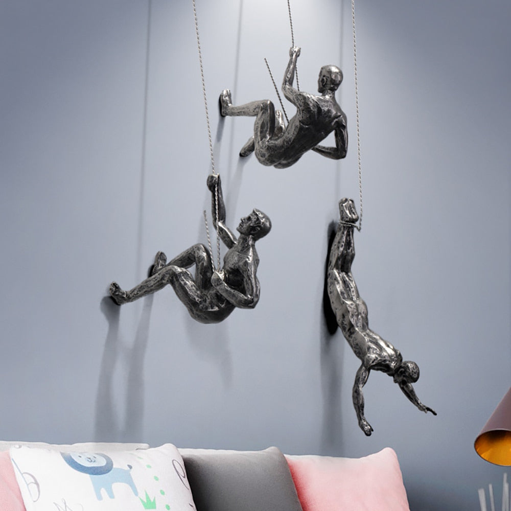 PeakFigures – Mountain Climber Wall Sculpture