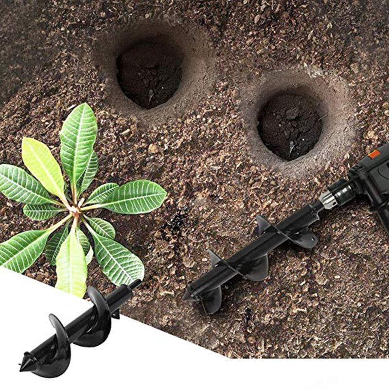 Erdbohrer für Bohrmaschine – Schnelle Pflanzlöcher in Sekundenschnelle | Hochwertiger Erdbohrer für Gartenarbeit