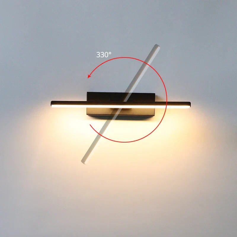 330° Adjustable LED Wall Light - 3 Color Temperatures, Durable Aluminum Design