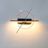 330° Adjustable LED Wall Light - 3 Color Temperatures, Durable Aluminum Design