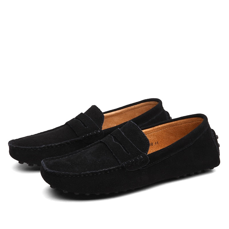 Italian – Fashionable Casual Suede Loafers for Men