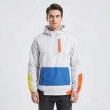 Half-Zip Hooded Windbreaker Jacket - Clarence