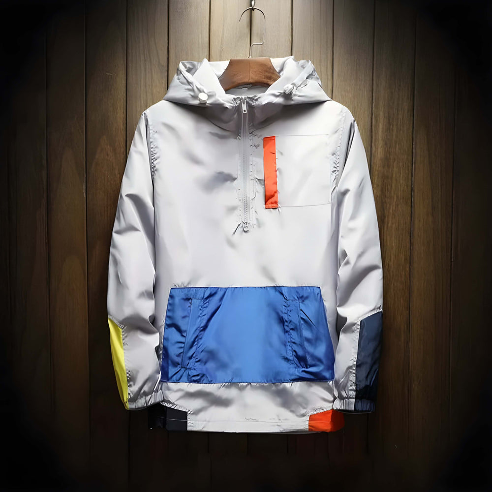 Tommy - Half-Zip Hooded Windbreaker Jacket