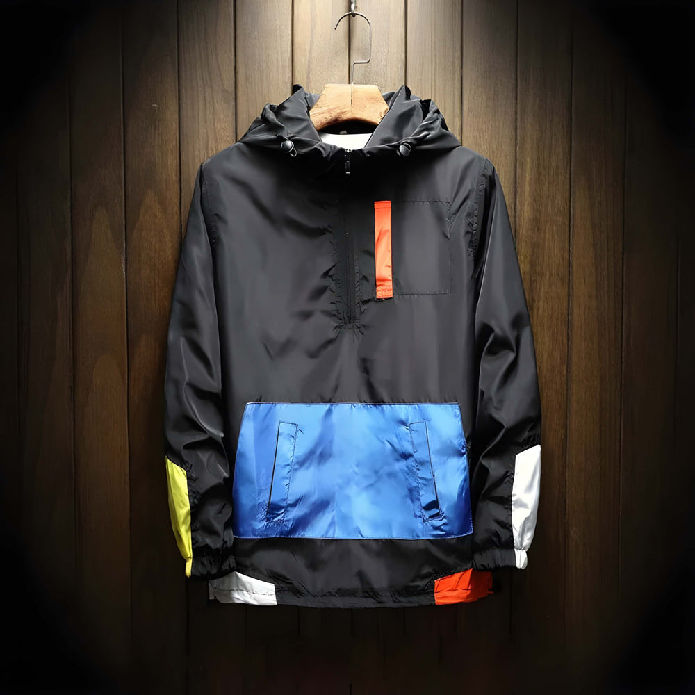 Tommy - Half-Zip Hooded Windbreaker Jacket