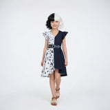 Halloween Costume Dalmatian Dress Cape Cosplay Outfit