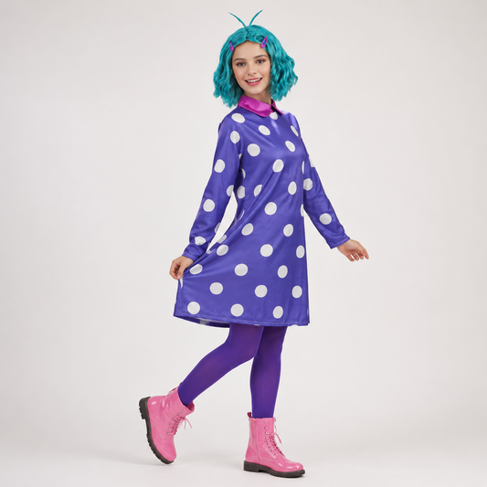 Halloween Costume – Polka Dot Dress, Wig & Cosplay Outfit