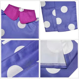 Halloween Costume Polka Dot Dress Wig Cosplay Outfit