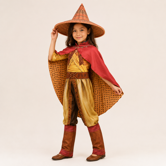 Witch Costume – Cape & Hat Set, Halloween Party Outfit & Fancy Dress