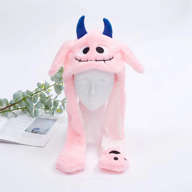 BunnyBounce Hat - Halloween Pink Monster