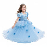Halloween Costumes Girls Princess Dress Lace Party Gown