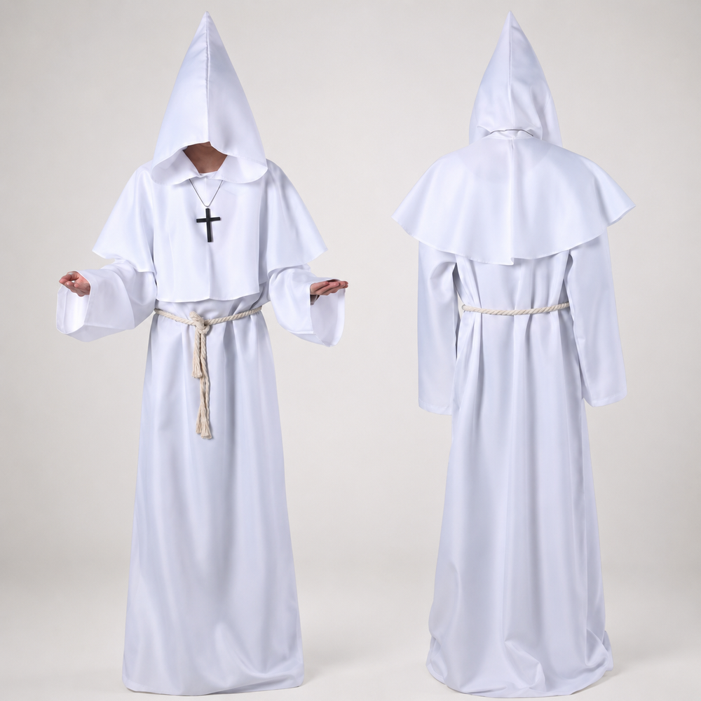 Halloween Costumes Womens Nun Robe Dress Up Outfit