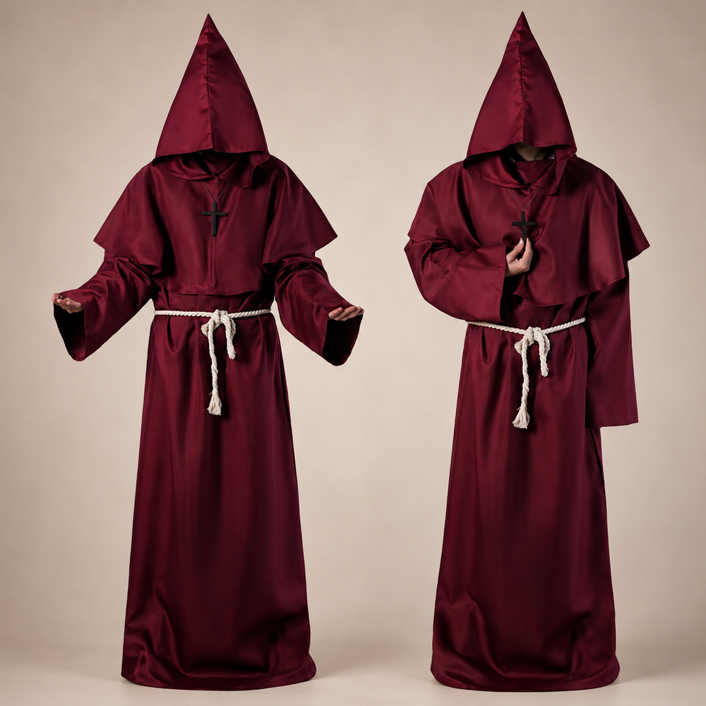 Halloween Costumes Womens Nun Robe Dress Up Outfit