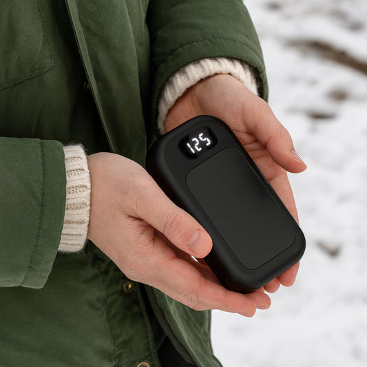 Rechargeable Hand Warmers – LED Display, 3 Heat Levels & Dual Pack