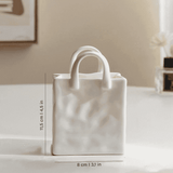 Porcelain Handbag Bud Vase – Creative Decor, 2 Sizes & 8–15cm