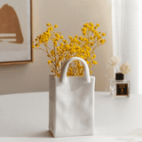 Porcelain Handbag Bud Vase – Creative Decor, 2 Sizes & 8–15cm