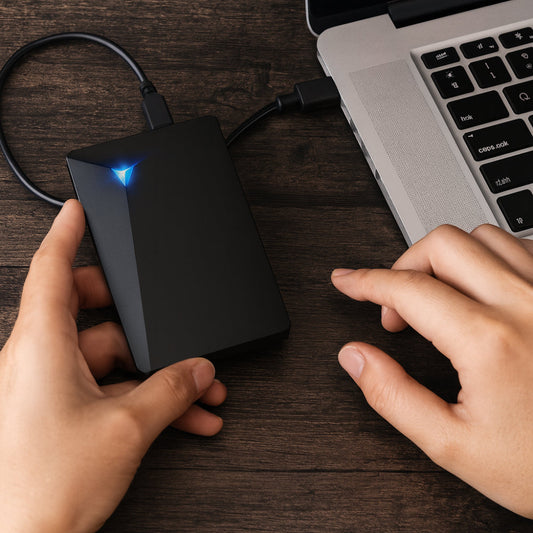 External USB Hard Drive – Portable, Slim Design & Plug-and-Play Setup
