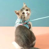 Optimized Product Title: **Reflektierendes Katzengeschirr mit Leine – Bequemer Sitz für Sicherheit und Komfort**