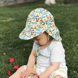 Kids Sun Hat – Neck Flap, Chin Strap & Quick-Dry UV Protection