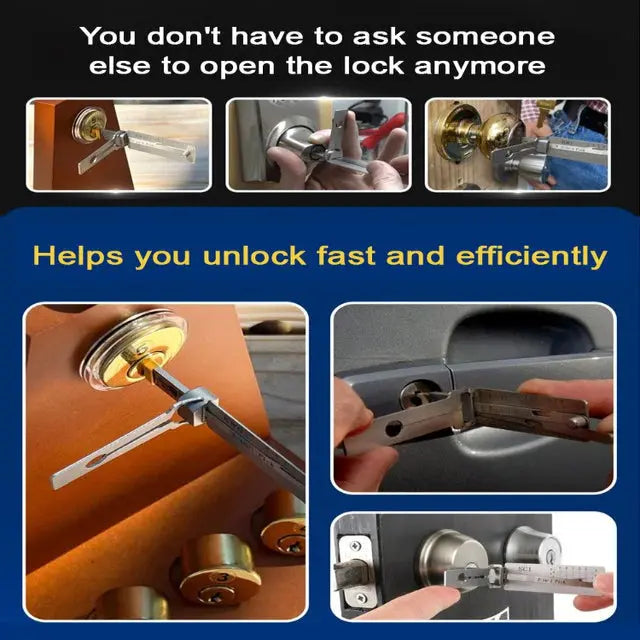Master Key Decoder – Stainless Steel, KW1 5-Pin & Compact Locksmith Tool