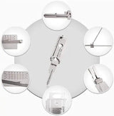 Master Key Decoder – Stainless Steel, KW1 5-Pin & Compact Locksmith Tool