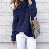 Ladies Off-Shoulder Knitted Sweater - Selina - 4