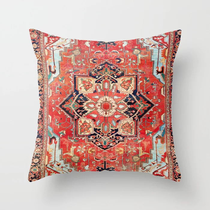 Oriental Cushion Cover – Plush Fabric, Hidden Zipper & 40–60cm Sizes