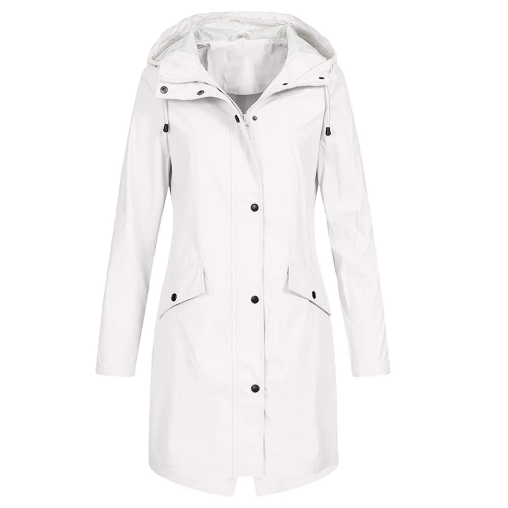Plus Size Waterproof Hooded Raincoat - Fall Collection - Stylish & Functional
