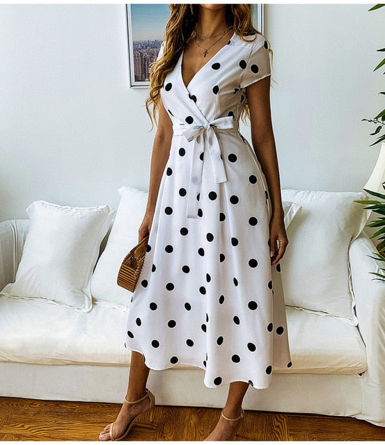 Juna Polka Dot Dress | A Cheerful and Elegant Women's Dress