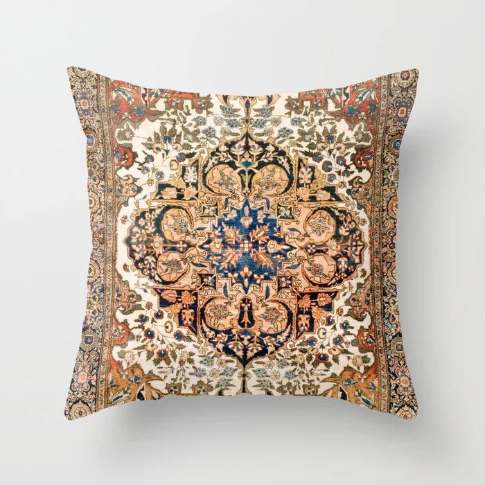 Oriental Cushion Cover – Plush Fabric, Hidden Zipper & 40–60cm Sizes