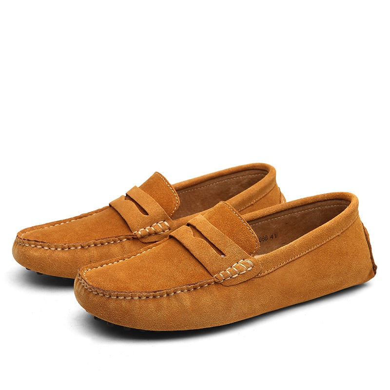 Italian – Fashionable Casual Suede Loafers for Men