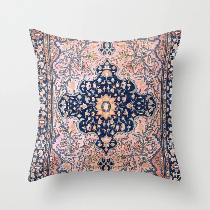 Oriental Cushion Cover – Plush Fabric, Hidden Zipper & 40–60cm Sizes