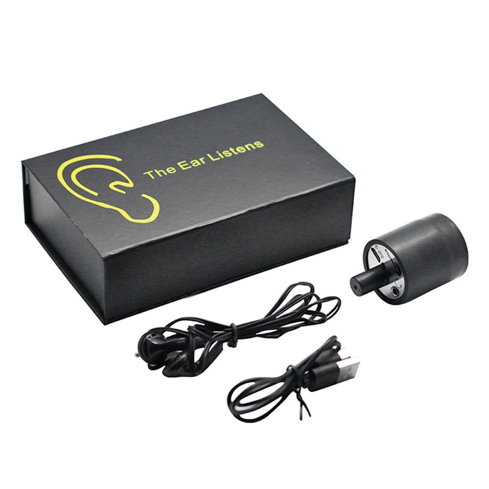 Wall Listening Device with Amplifier – Rechargeable, Headphones, 1m Range