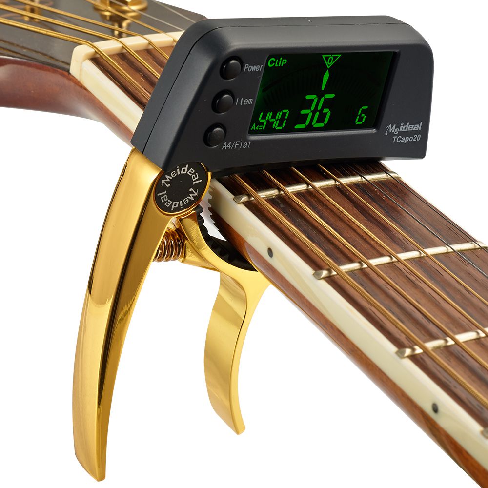 TuneGrip 2-in-1 Guitar Capo & Tuner