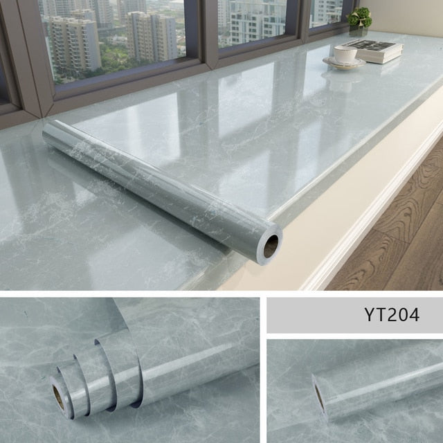 Marble Self-Adhesive Film – Waterproof PVC Vinyl, 60cm Wide, 3D Texture