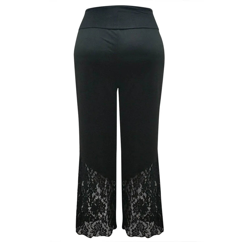 Plus-Size Lace Lounge Pants for Women - Comfortable & Stylish Relaxation Wear