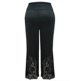 Plus-Size Lace Lounge Pants for Women - Comfortable & Stylish Relaxation Wear