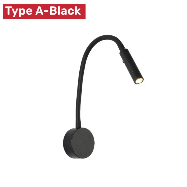 Flexible LED Reading Wall Light – Touch Switch, 3 Color Temperatures & Gooseneck Arm