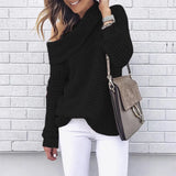 Ladies Off-Shoulder Knitted Sweater - Selina